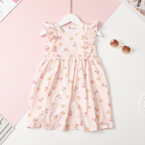 Váy cotton BG viền bèo 2/12 x24