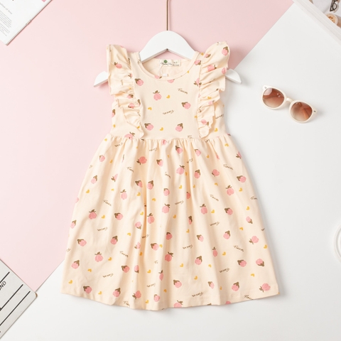 Váy cotton BG viền bèo 2/12 x24
