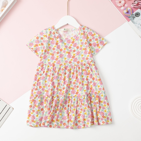 Váy cotton ngắn tay họa tiết 2/10 x24