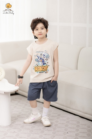 H414 Bộ cotton BT sát nách 2/10 x24