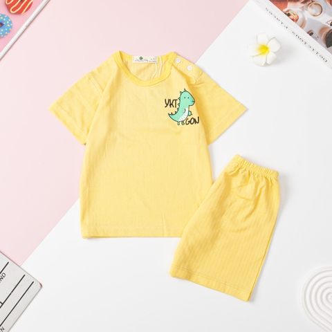 Bộ cotton giấy Bé trai, bé gái cúc vai size 1/5 tuổi