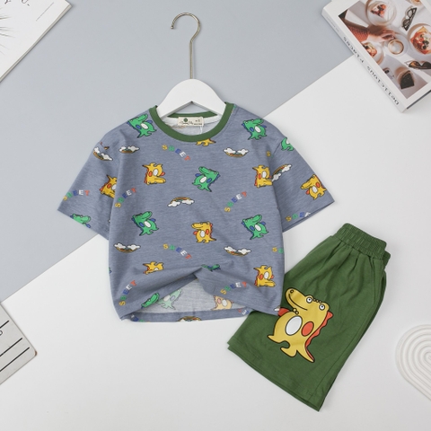 Bộ cotton BT ngắn tay siêu nhân, chó 2/10 x24