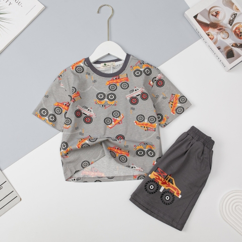 Bộ cotton BT ngắn tay siêu nhân, chó 2/10 x24