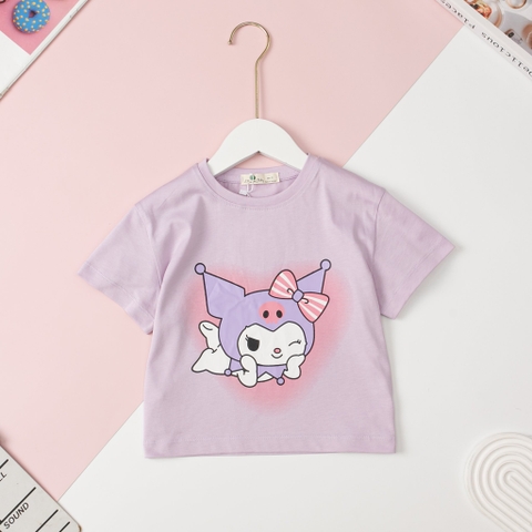 H440 Áo cotton ngắn tay Bé gái size 2/12T x24