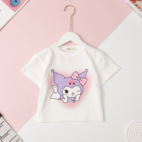 H440 Áo cotton ngắn tay Bé gái size 2/12T x24