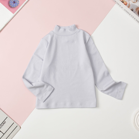 T401 Áo cổ 3 phân cotton trẻ em vải dày size đại 8/16T