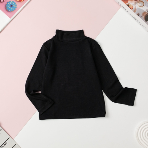 T401 Áo cổ 3 phân cotton trẻ em vải dày size đại 8/16T