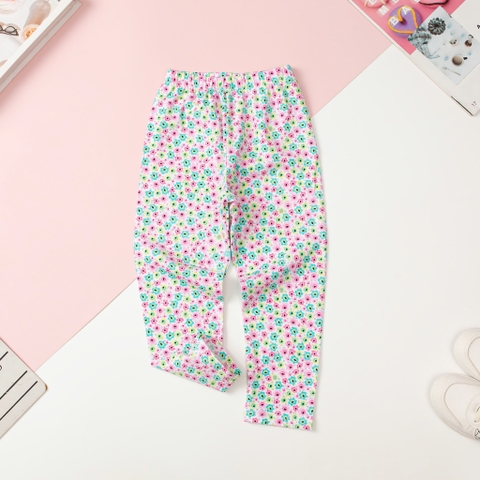 Quần legging thu đông Bé gái size 3/8T x24