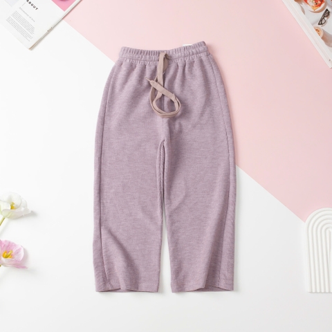 Quần Bé gái thu đông nhung tăm, ống suông size 4/14T