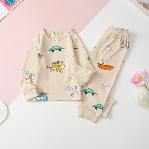 Bộ Bé trai nỉ bông hình họa tiết size 3/10T x24