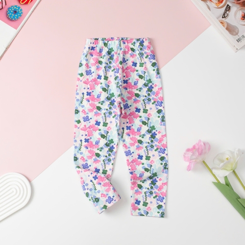 Quần legging thu đông Bé gái size 3/8T x24