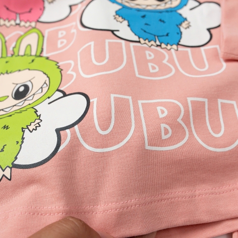 T402 Bộ Bé gái cotton thu đông vải dày size đại 8/16T