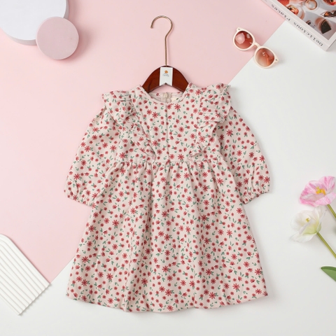 VNH-Váy nhung hoa chạy viền 2/12