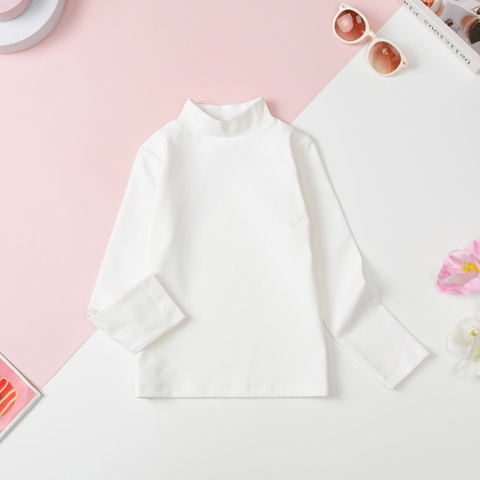 Áo cổ 3 phân vải cotton dày Bé trai, bé gái size 9/12 tuổi