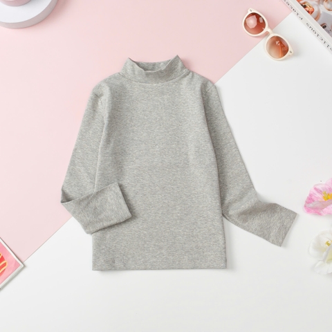 Áo cổ 3 phân vải cotton dày Bé trai, bé gái size 9/12 tuổi