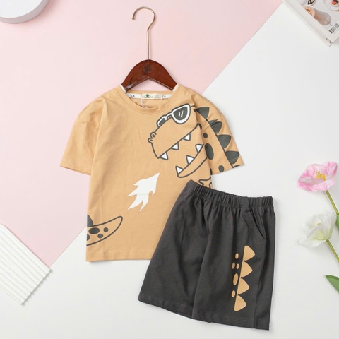 H479 Bộ cotton BT khủng long gai 2/10