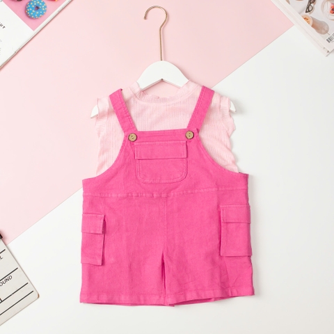 Set quần yếm kaki và áo phông 2/10