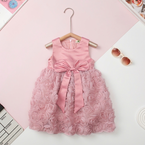 Váy công chúa voan hoa hồng 1/7