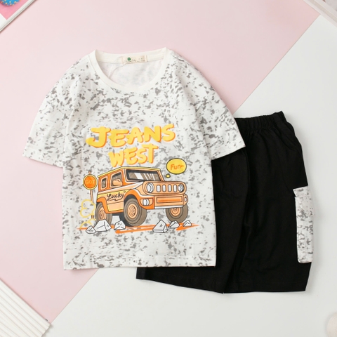 Bộ cotton trẻ em - bé trai B001,B002_4/14