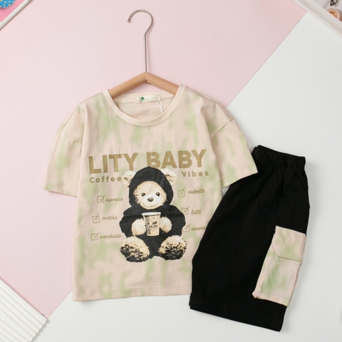 Bộ cotton trẻ em - bé trai B001,B002_4/14