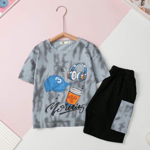 Bộ cotton trẻ em - bé trai B001,B002_4/14