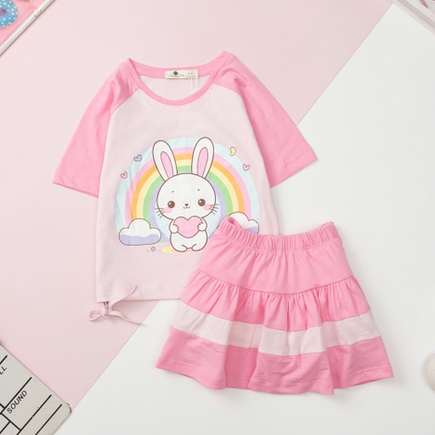 H551 Bộ cotton trẻ em - bé gái G002 4/12