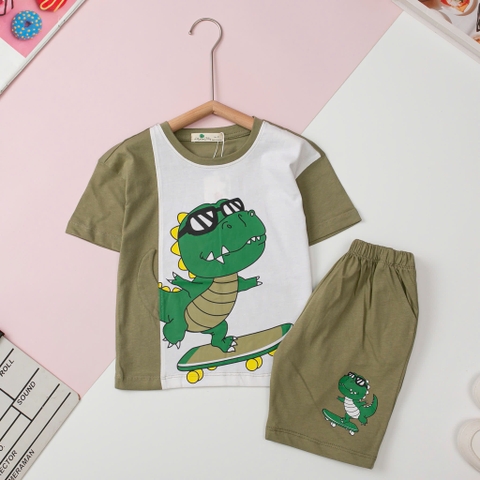 H508 Bộ cotton trẻ em-BT B006 2/10  hình con vật