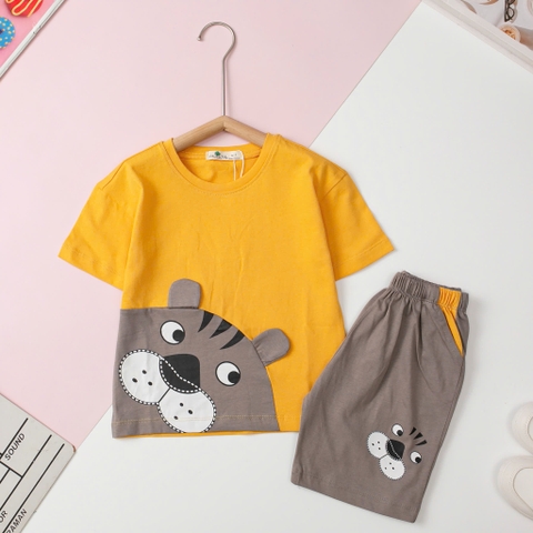 H508 Bộ cotton trẻ em-BT B006 2/10  hình con vật