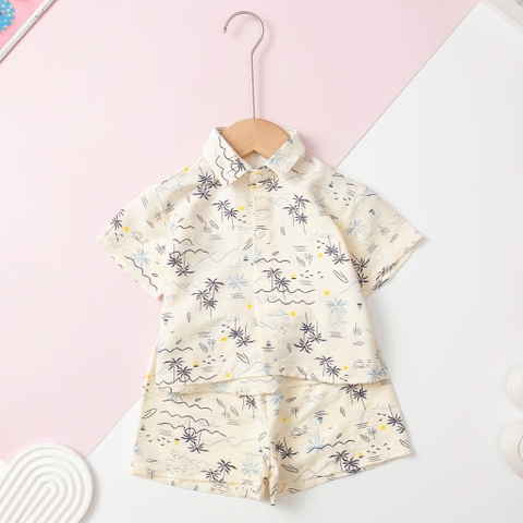 Bộ cotton trẻ em - bé trai B002 9/36-4/10