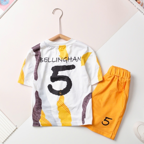 Bộ cotton trẻ em - bé trai B002, Bộ thể thao cầu thủ size 10/16 tuổi