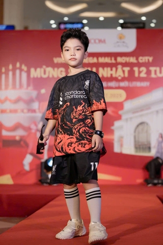 Bộ cotton trẻ em - bé trai B002, Bộ thể thao cầu thủ size 10/16 tuổi