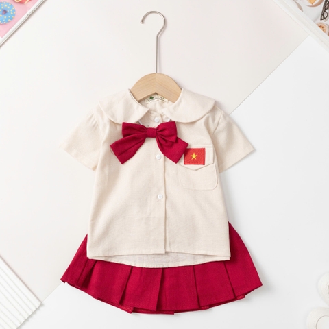 Bộ thời trang trẻ em - F02 2/10 cờ đỏ