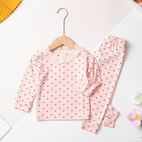 Bộ cotton trẻ em - bé gái H571 2/8