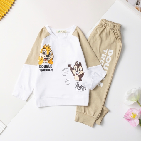 H570 Bộ cotton trẻ em - bé trai ĐB005 2/10