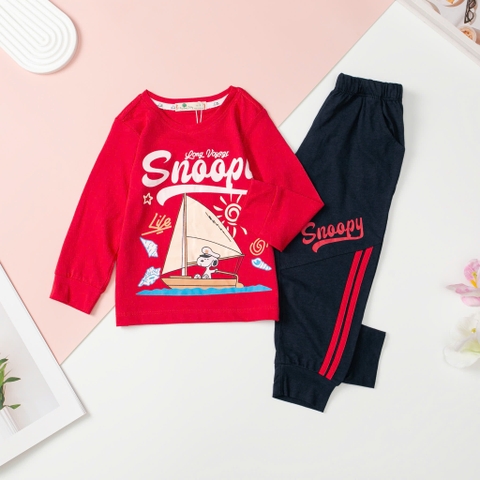 T403 Bộ cotton Bé trai thu đông size 2/8 tuổi