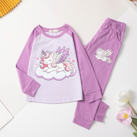 Bộ cotton trẻ em-bé gái ĐG002 4/12 H577