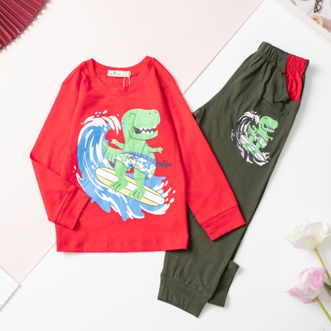 Bộ cotton trẻ em - bé trai B001 4/14 H579