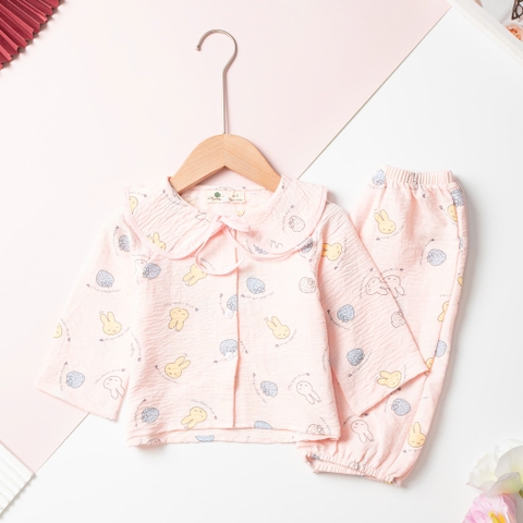 Bộ cotton trẻ em - bé gái ĐG002 2/10