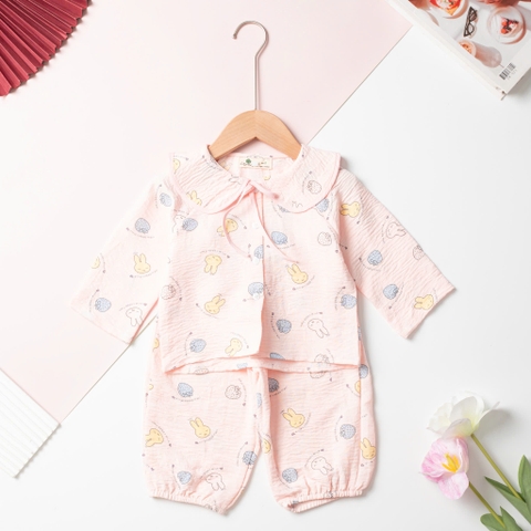 Bộ cotton trẻ em - bé gái ĐG002 2/10