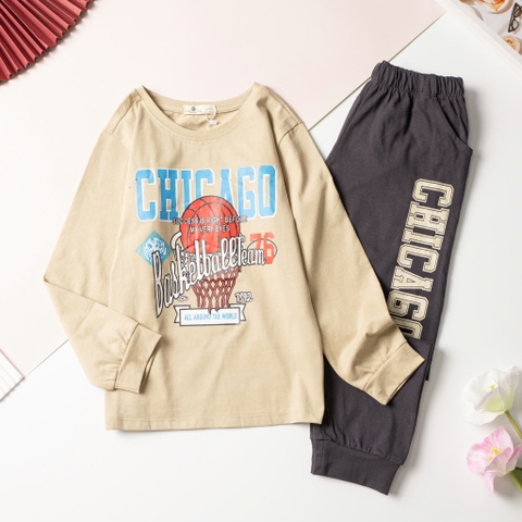 T411 Bộ cotton thu đông BT túi hộp 8/16 H582