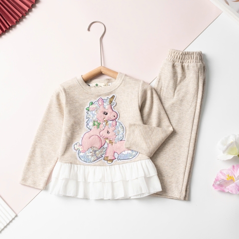 Bộ cotton trẻ em-bé gáiĐG001 2/10 bộ nỉ