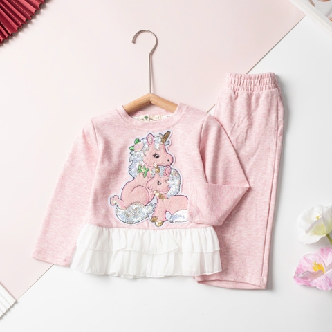 Bộ cotton trẻ em-bé gáiĐG001 2/10 bộ nỉ