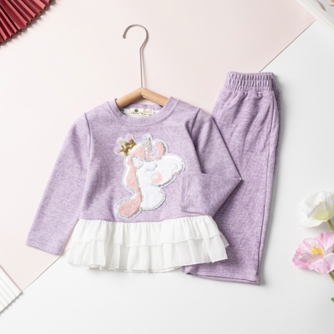 Bộ cotton trẻ em-bé gáiĐG001 2/10 bộ nỉ