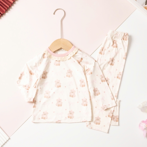 Bộ cotton trẻ em - bé gái ĐG005 1/7 tuổi
