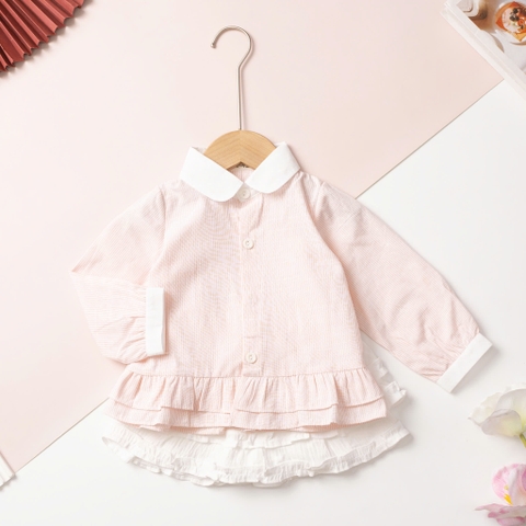 Bộ cotton trẻ em - bé gái ĐG001 1/7 tuổi