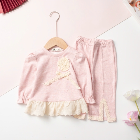 Bộ cotton trẻ em - bé gái ĐG003 1/6 tuổi