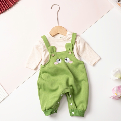 Bộ cotton trẻ em - bé trai 9/36m body nỉ