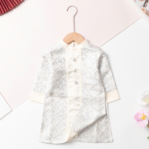 Áo dài trẻ em - AD02 2/14-Gấm phối dọc