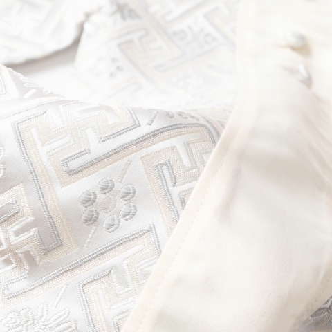 Áo dài trẻ em - AD02 2/14-Gấm phối dọc