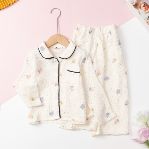Bộ cotton trẻ em - bé gái ĐG002 2/8
